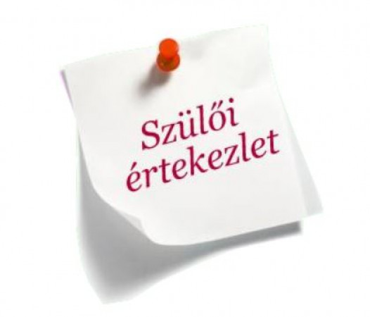 Szülői értekezlet